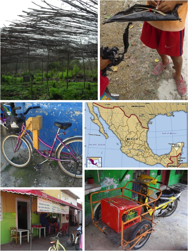 Collage of photos of living in Central America